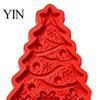 Holiday Party Decorative Crafts Christmas Tree Mold Craft Kit, DIY Casting Painting Kit with Paints Palette And Home Decor Projects Brush, Paint Your