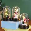 Snowman Christmas Desktop Decoration Lantern Xmas Decoration  Wind Lights  Window Decoration