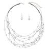 Vibrant Beaded Fashion Jewelry Set Exquisite Beadwork Jewelry Set for Women Necklace and Earrings for Celebrations