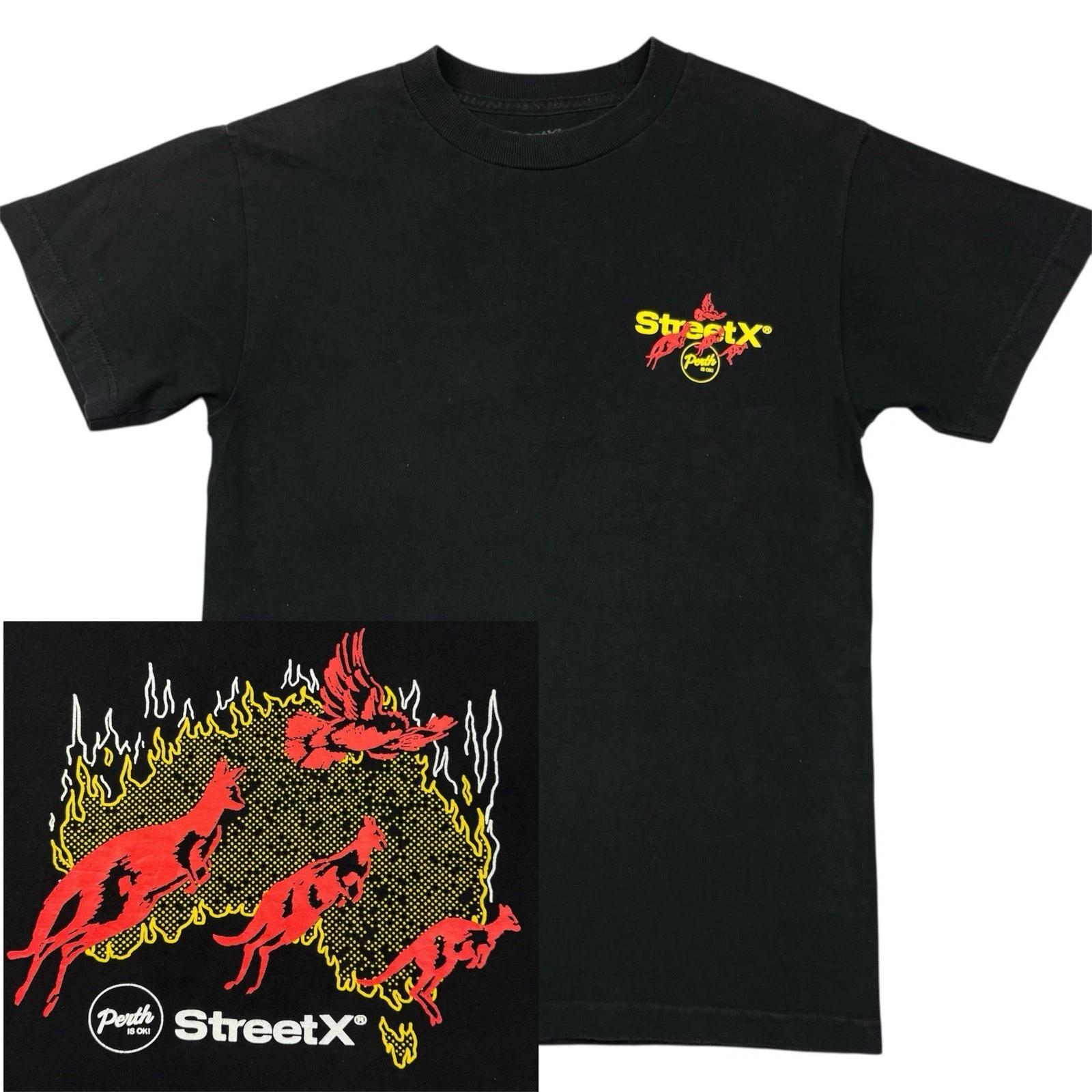 StreetX Perth Is Ok! Logo 100% Cotton T-shirt Mens Tees Top Mens Size S Australia Kangaroo Streetwear Tee L