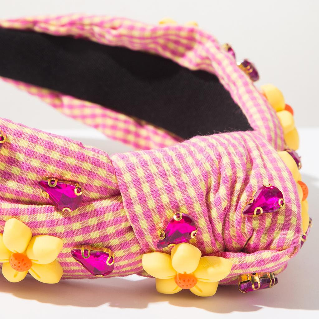 Fashionable and Sweet Style Rhinestone Flower Headband for Women, Unique Hair Accessory and Hair Clip