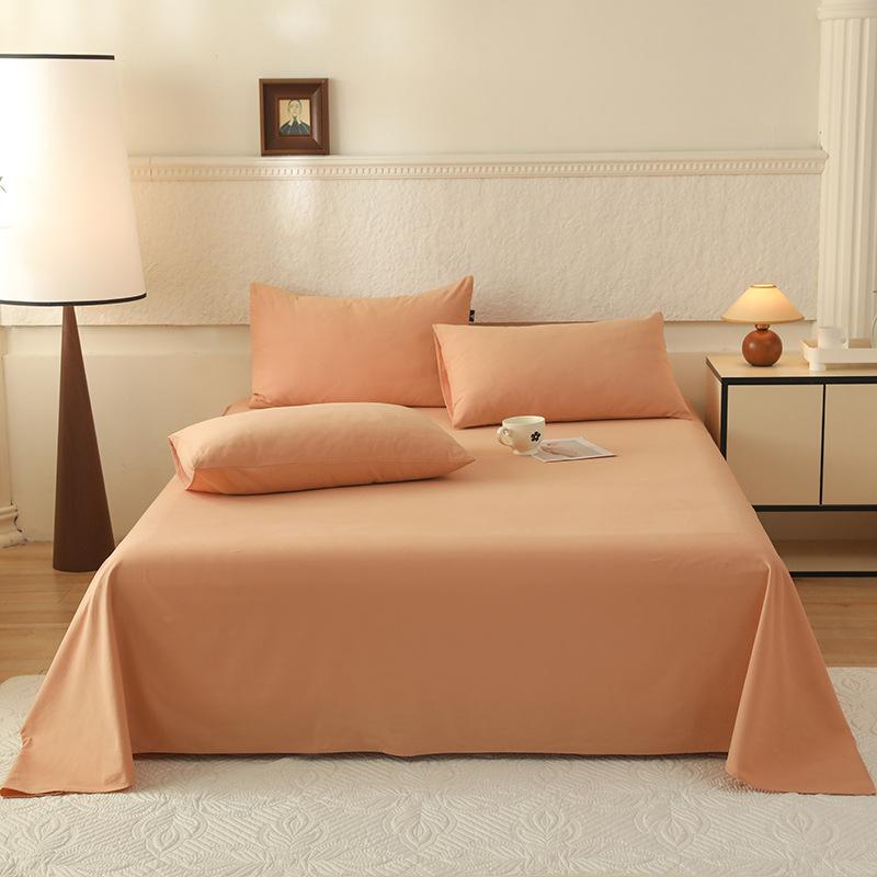 Premium A-Klasse Gebürstete Baumwolle Bettlaken-Set Weiche Atmungsaktive Bettwäsche-Essentials Heimtextilien