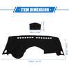 Dashboard Dash Cover Compatible for Chevy Trax 2014-2016, Durable Polyester Black Front Dash Cover Mat