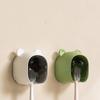 Toothbrush Holders For Bathroom Wall-Mounted Toothbrush Storage Rack With Lid Hanging Electric Toothbrush Holder