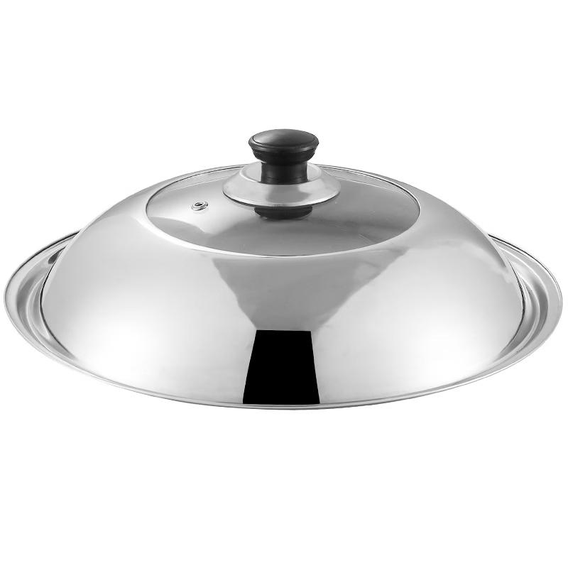 

Universal Stainless Steel Pot Lid with Plastic Knob