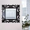 8pcs 3d Wall Sticker Light Switch Cover Mirror Stickers Self-Adhesive on The Wall Home Room Decoration Frame Shape