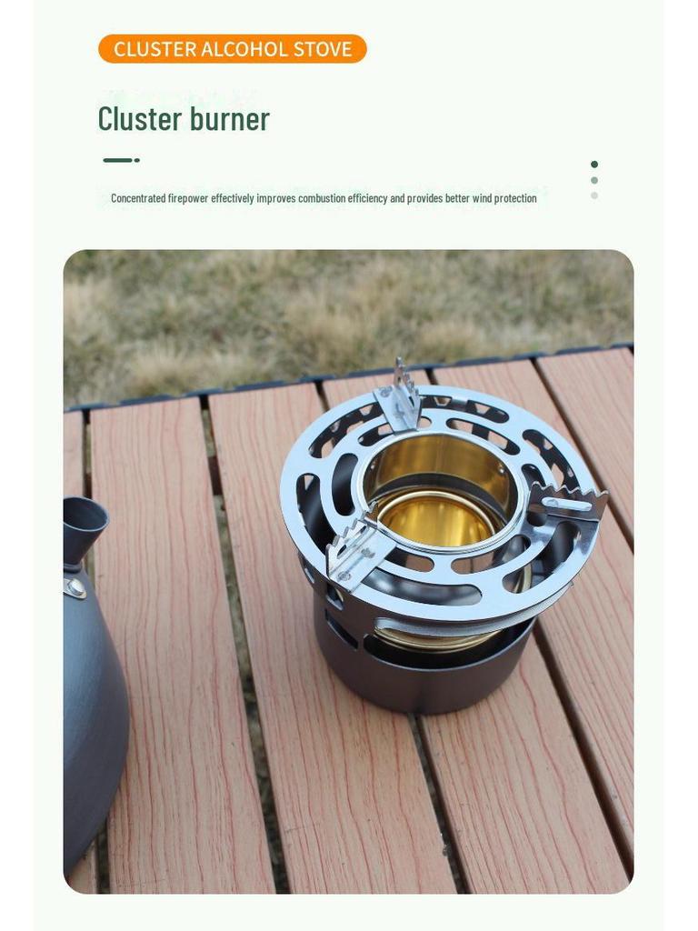 Portable Brass Alcohol Camping Stove - Outdoor Picnic & German Vaporizer