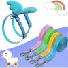 4pcs pet duck outdoor walking belt, hen skin belt, adjustable outdoor training leash, chicken, goose, hen