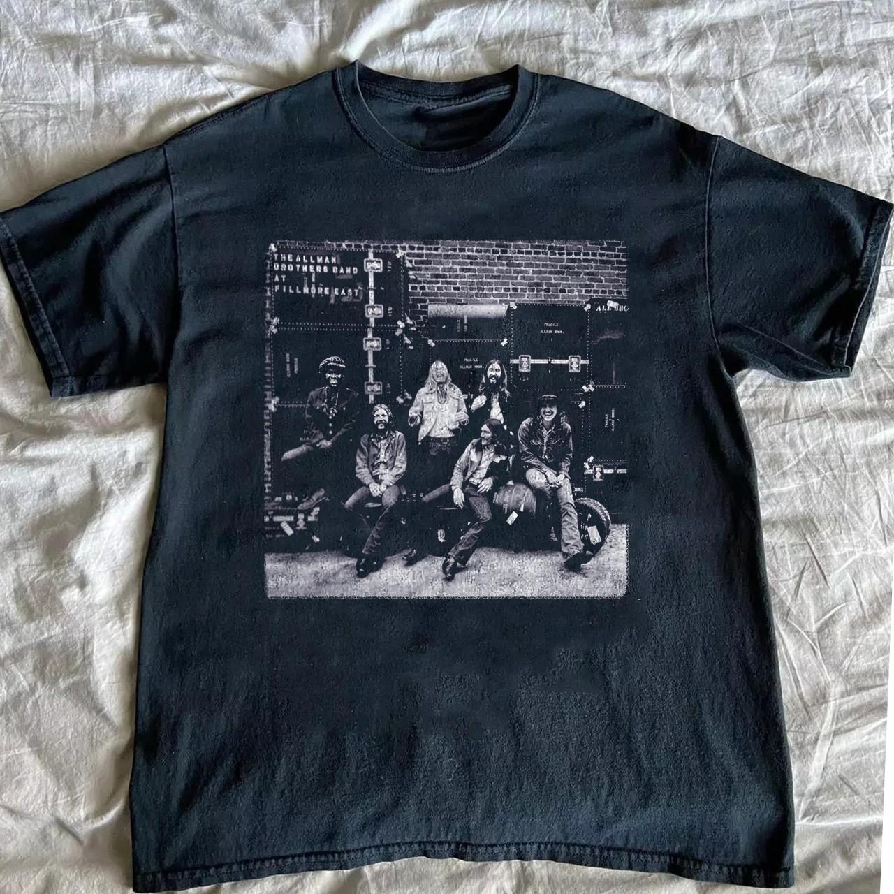 The Allman Brothers - At Fillmore Unisex Black T-shirt Size S-5XL M