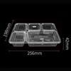 Tongyuan Disposable 5-Compartment Transparent Takeaway Meal Boxes