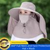 UV Protection Sun Protection Hat Breathable Face Covering Sunhat Casual Women Fisherman Hat  Summer