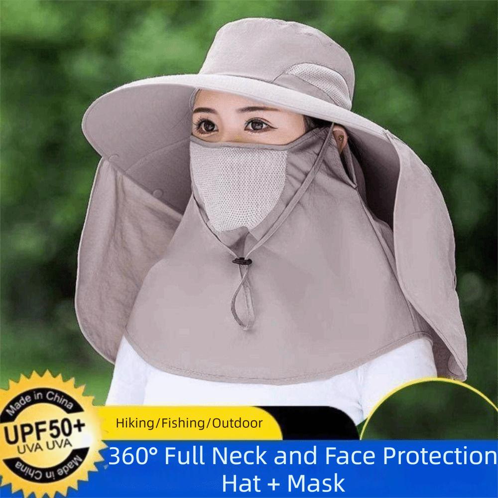 UV Protection Sun Protection Hat Breathable Face Covering Sunhat Casual Women Fisherman Hat  Summer