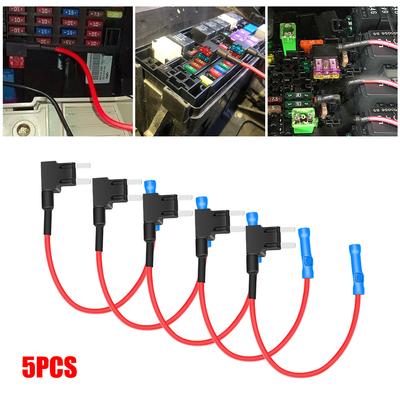 12V Auto Sicherungskasten Halter APM Abgriff Mini Flachstecksicherung Mikro Auto Motri Versicherung 5 Stück ATM Adapter