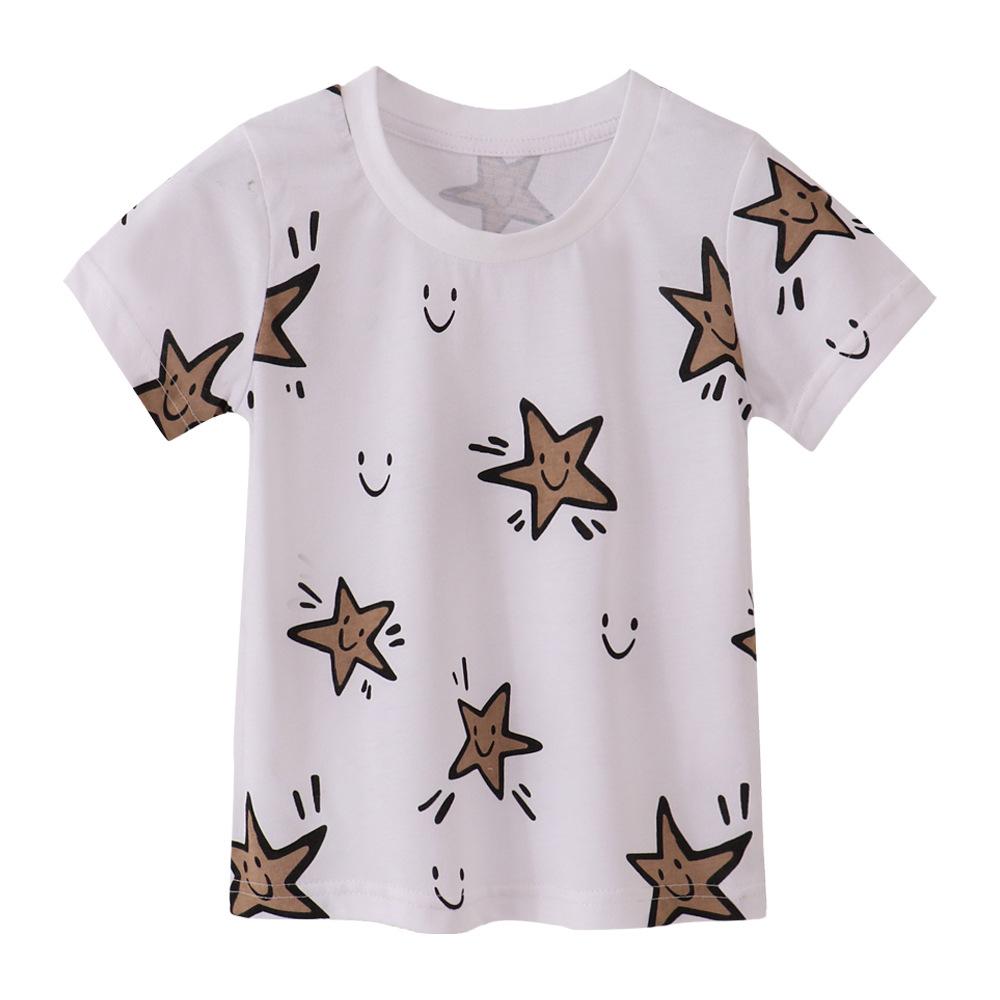 

Children s new summer short-sleeved boys T-shirt bottoming shirt 160