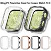 New PC Diamond Protective Case Anti-Scratch Smart Watch Diamond Bumper Shell Accessories Screen Protector for Huawei Watch Fit 3