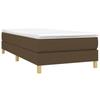 Vidaxl Bed Frame Without Mattress, Dark Brown, 90X190 Cm, With Fabric