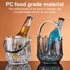 Transparent Wine Ice Cooler For Party Home Whisky Ice Bucket Ice Champagne Bucket Thermal Beer Bucket Bar Accessories