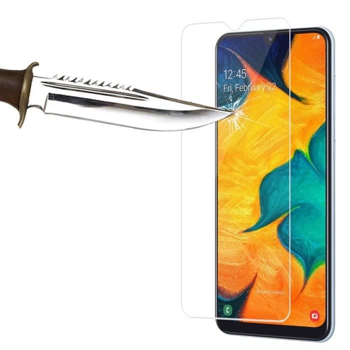 För Samsung Galaxy A20 6.4" SM-A205F: Parti - Paket med 3 skärmskyddsfilmer av härdat glas