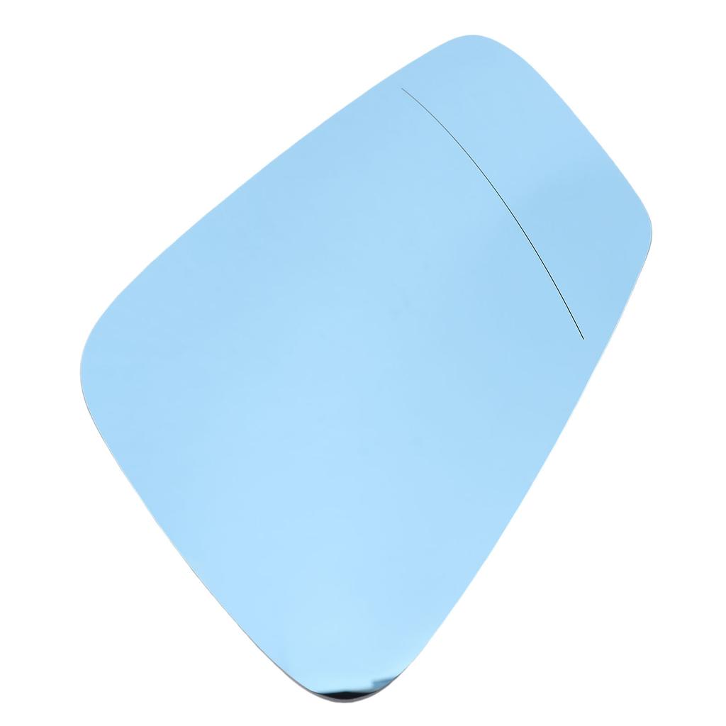 Heated Mirror Glass with Backing Plate Blue Exterior Side View Flat Mirror Glass Replacement for 525i 528i 530i 535d