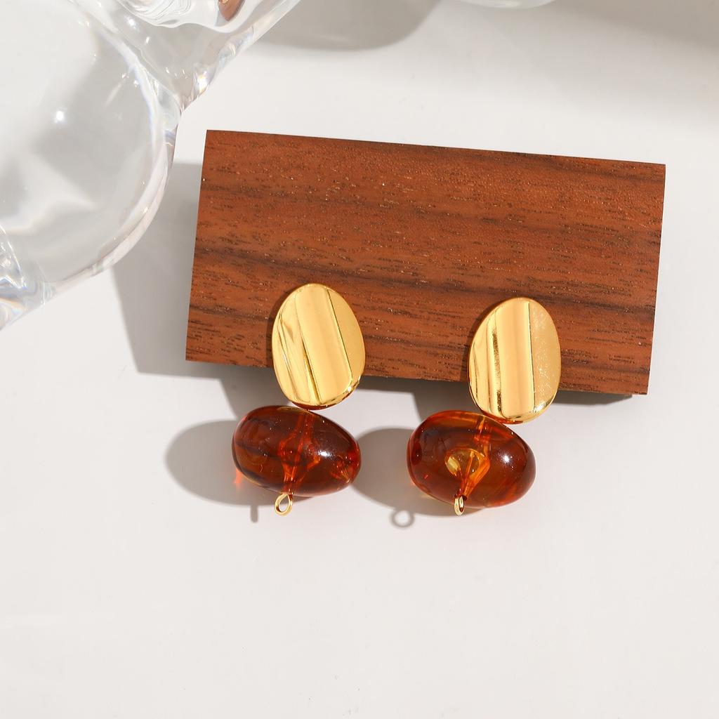 Trendy 18K Goud Vergulde Marquise Geslepen CZ Oorbellen in 304 Roestvrij Staal Dames Oorbellen Minimalistische Stud Oorbellen Lichte Luxe