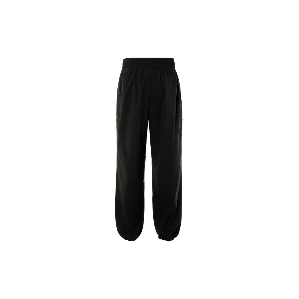 Under Armour Solid Color Low-Rise Elastic Loose Straight Cargo Pants Men Bottoms Black 1383782-001