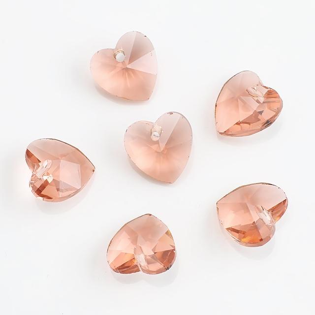 20 sztuk/partia szklane koraliki w kształcie serca niebieski 14mm materiał rzemieślniczy DIY kryształowy urok miłość wisiorek kolczyki tworzenie biżuterii akcesoria naszyjnikowe