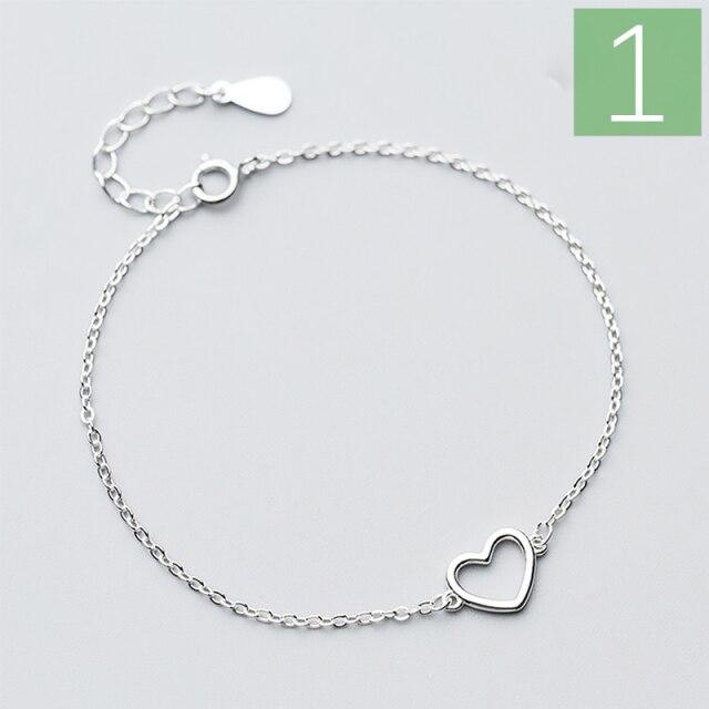 Trusta 100% 925 Sterling Silver Fashion Women's Jewelry Hollow Heart Bracelet 15.5cm For Gift Girl Lady Drop Shipping DS568