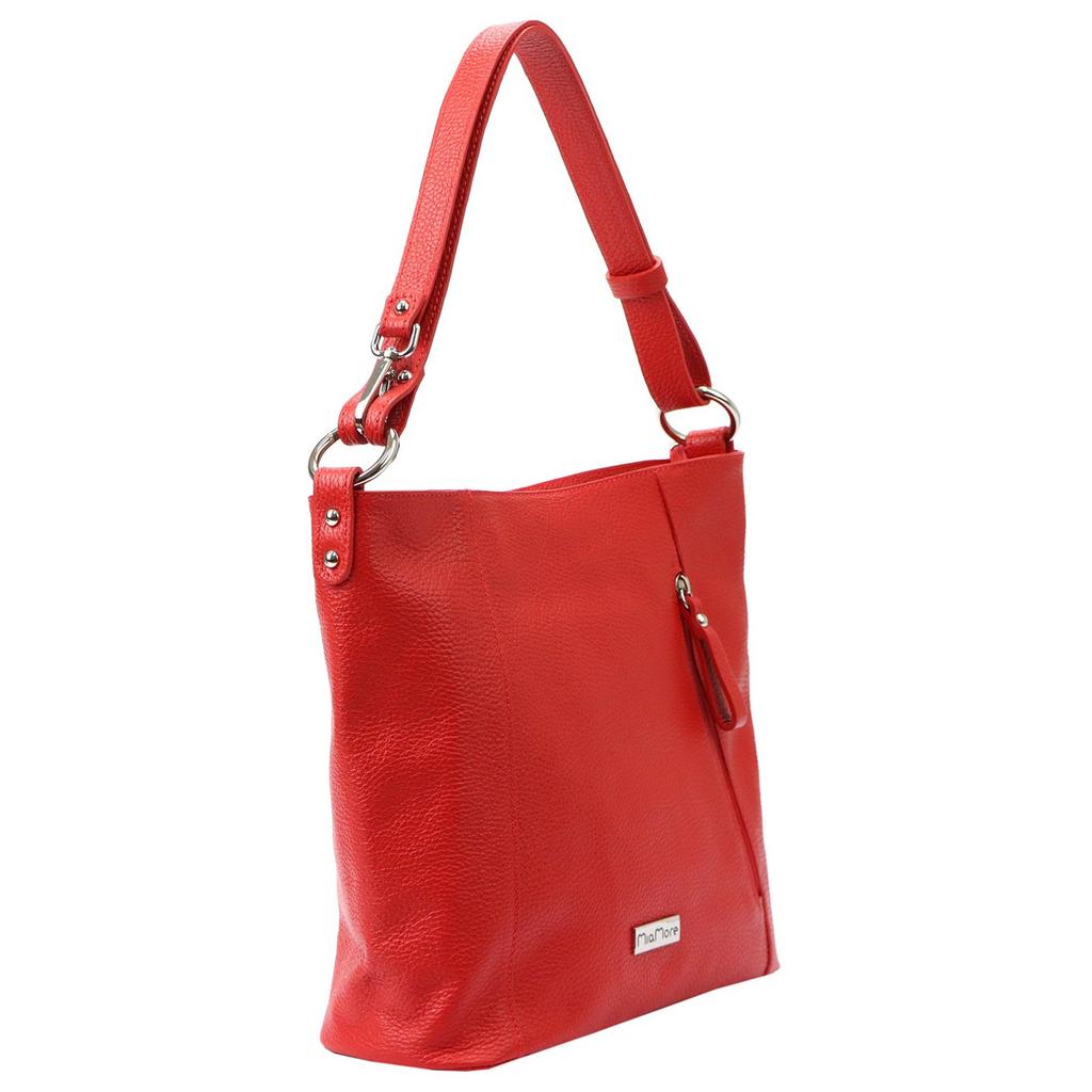 Damska shopperbag na ramię skórzana od MiaMore