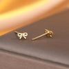 Bow Stud Earrings For Girls, Sweet And Gentle Earbone Studs, Ear Hole Earrings, Exquisite Mini Tremella Decoration