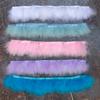 1Meters Furry Turkey Feathers Trim Ribbon White Natural Plumes For Traditional Holiday Dress Sewing Plumas Accessories