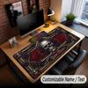 Skull Gothic Theme Custom Mouse Pad Personalized With Name Text Customized Desk Mat For Office Home Decor