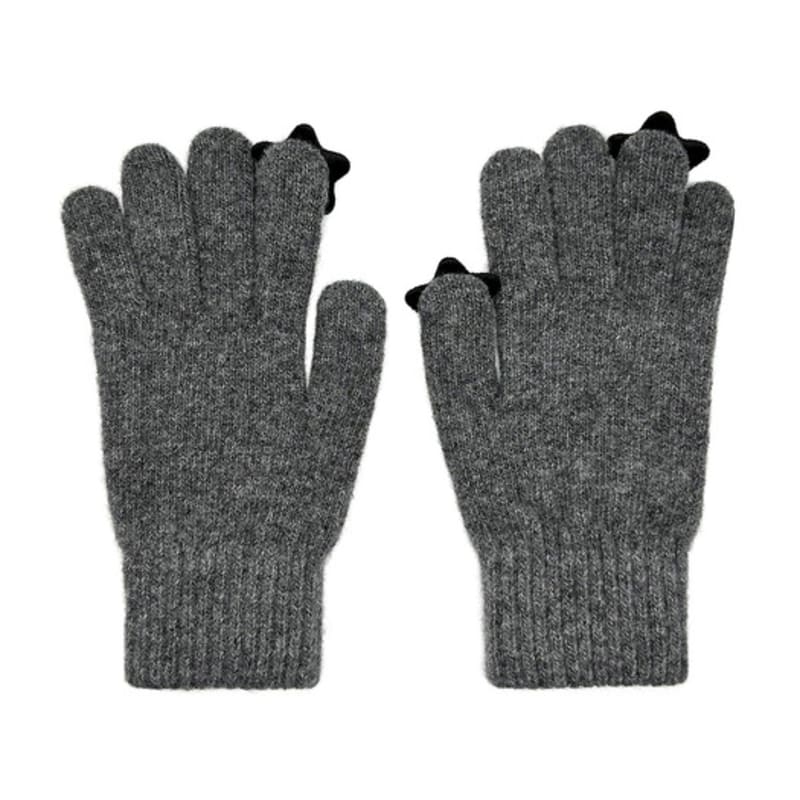 Annan-världsliga Stjärnullhandskar [Grå]