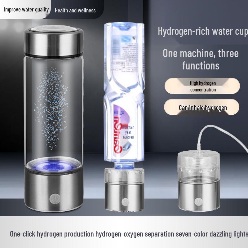 Japanese Hydrogen-Rich Water Cup with High Concentration & Hydrogen-Oxygen Separation Electrolysis - Compact Hydrogen Inhalation Device