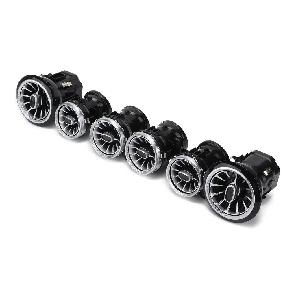 6 Stück 64 Farben LED Turbine Luftauslass Umgebungslicht Kit Ersatz für MercedesBenz E-Klasse W213