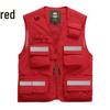 Custom Emergency Rescue Reflective Vest with Logo for Red Cross, Volunteer, and Communication Liaison