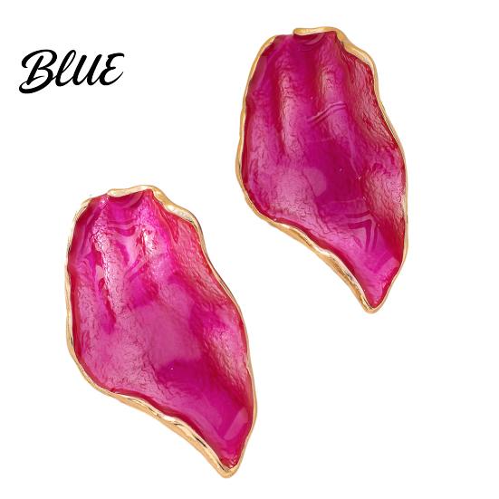 Timeless High-end Texture Earrings 1 Pair Women Multi-Layer Fired Colorful