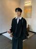 Men's Autumn Japanese Two-Piece Look Hoodie: High-Quality, Loose-Fit, Casual, Fashionable Top