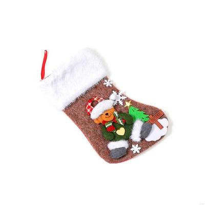 Cartoon Christmas Hanging Socks Santa Christmas Stockings Candy Gift Bag Christmas Decorations For Home Office Party J0MC