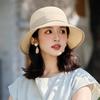 Women's Japanese-Style Raffia Sun Hat - Large Brim for UV Protection