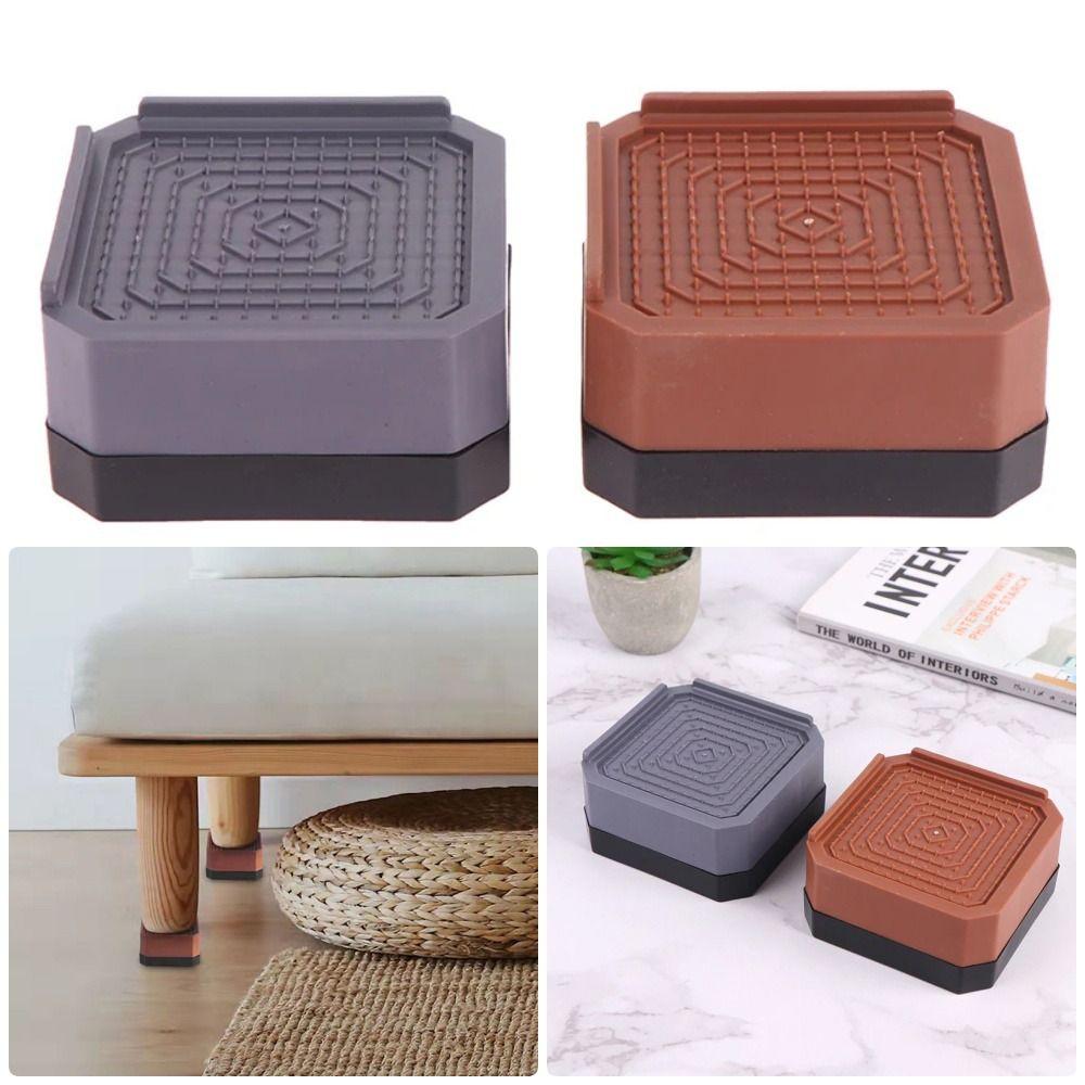 

1/4Pcs Booster Cushion Chair Feet Protector Height Extenders Furniture Legs Cushion Table Leg Pads 1Pcs Brown