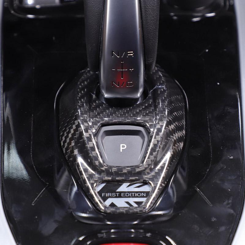Real Carbon Fiber For Lotus EMIRA 2025-2025 Center Control Shift Base Panel Cover Sticker Car Interior Accessories