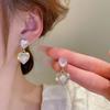 Cute Sweet Girl High Sense Love Peach Earrings Women'S Summer Temperament Stud Earrings Earrings