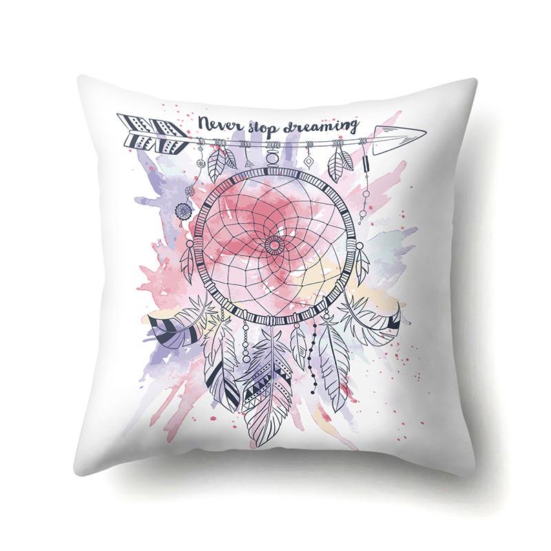 Dreamcatcher Boho Polyester Pillowcase Car Decoration Home Print Bedside Sofa Pillowcase