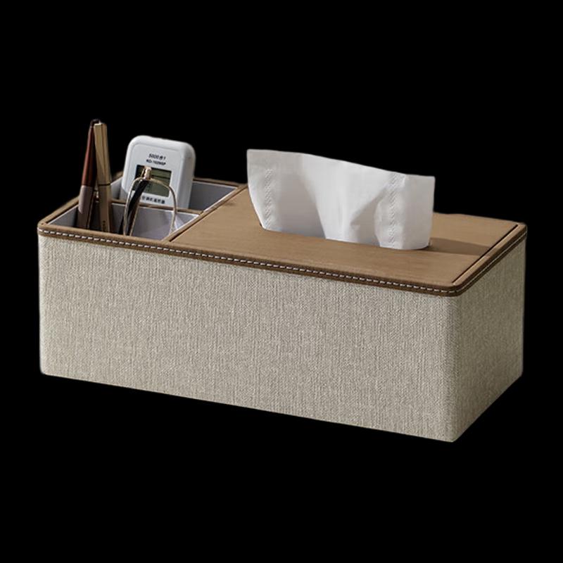 NHZHIW Light Luxury Leather Tissue Box