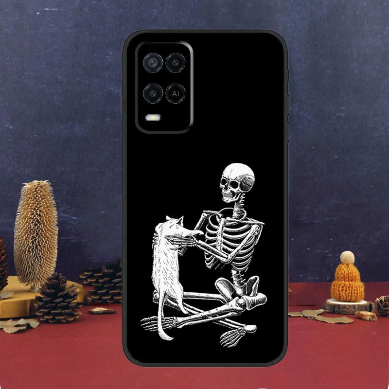 Aesthetics Skeleton Case For Oppo A94 A74 A54 A15 A17 A57 A6 A5 Pro A16 A76 A96 A40 A60 A80 A18 A38 A58 A78 A98