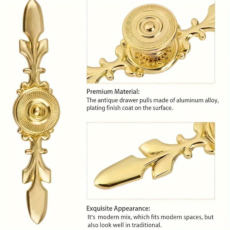 4 Pcs Single Hole with Label Pulls Vintage Style Aluminum Door Pulls with Screws for Cabinet Doors Drawers Shoe Cabinets Cabinet Furniture Hardware