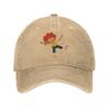 Sein Pumuckl  Washed Denim Cap Casual Baseball Caps Adjustable Hat Summer Unisex Baseball Hats