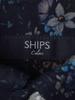 Ships Colors Men's Machine Washable Printed Long Sleeve Shirt, Navy, Size S (211180033)