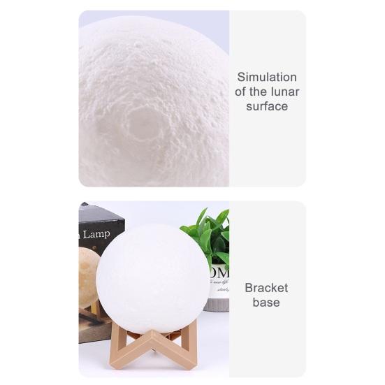 Moon Lamp Painting Kit for Kids 4-12 DIY Night Light Craft Set with 2 Paints Brushes Art Supplies Creative Gift for Birthday Party