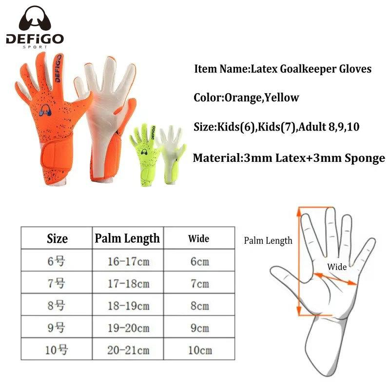 Fußball Torwarthandschuhe Professionell Latex Dicke Polsterung Kinder Erwachsene Spiel Torwart Fußball Kinder Torwart Fußballhandschuhe